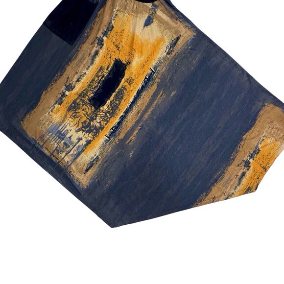 Lundstrom Handkerchief Midi Skirt Womens Size 8 Black Multicolor Boho Artsy NWT - Picture 5 of 9